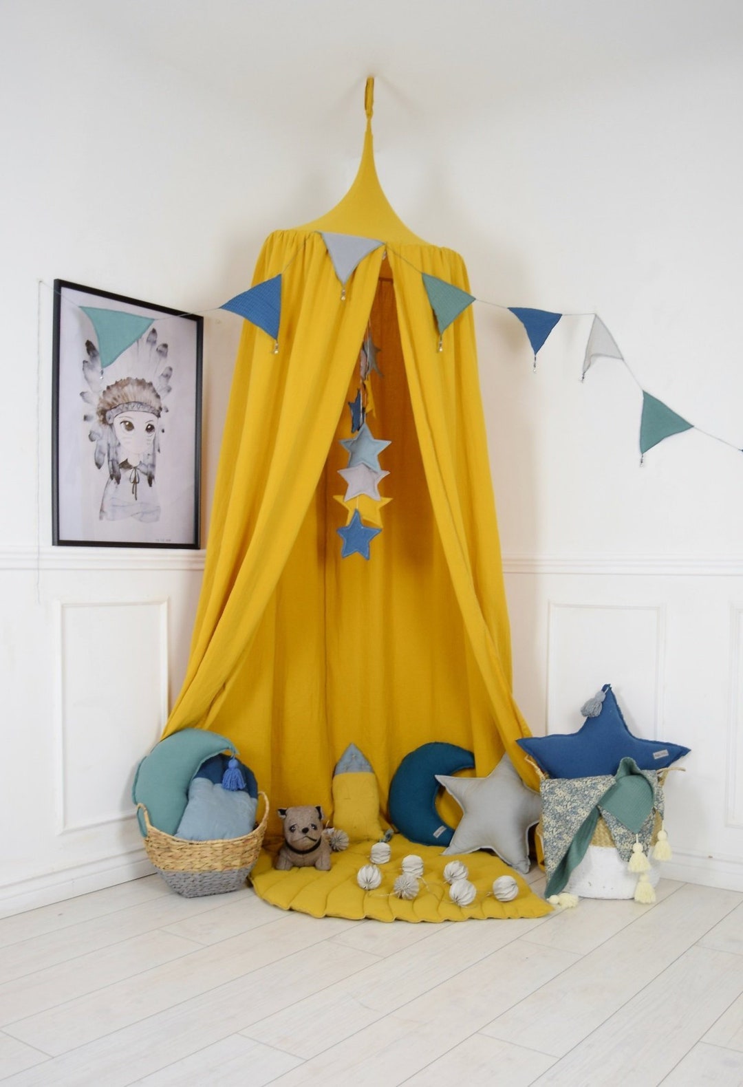 Canopy, Baldachin, Reading Nook, Hanging Play Tent, Hanging Canopy, Bed