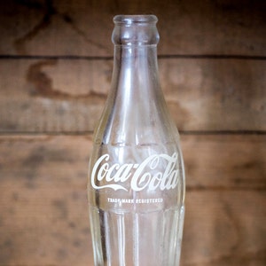 Bouteille de Coca-Cola vintage Bouteille en verre Retro vintage Collectible Coke Coca Cola Bouteille en verre classique Bouteille de collection publicitaire image 1