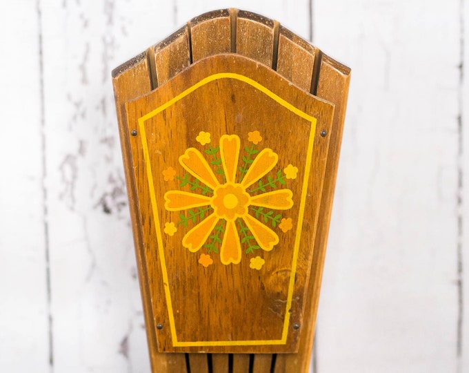 Vintage Wooden Kitchen Knife Holder Wall Mounted Knives Etsy