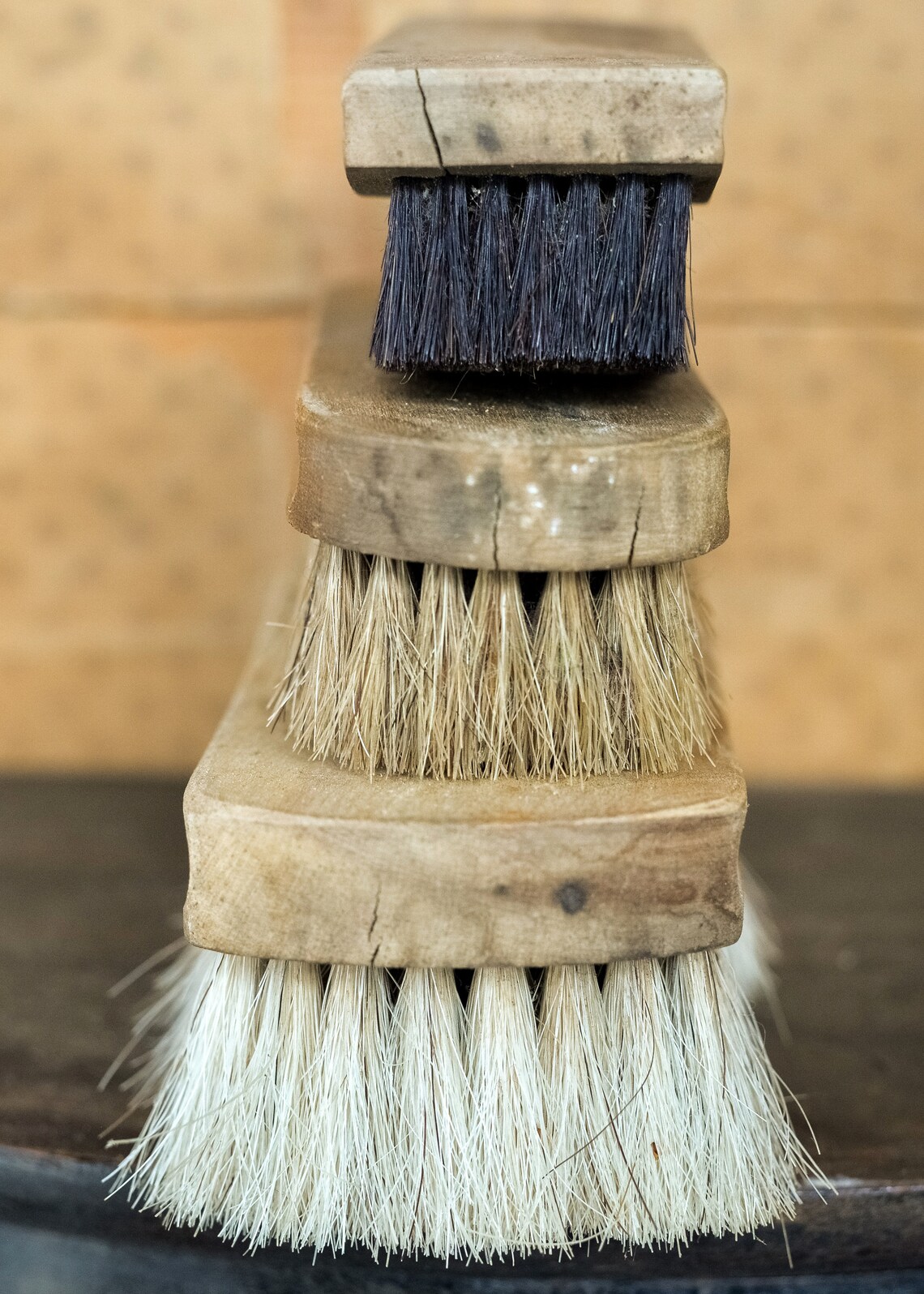 Antique Vintage Brushes Barn Horse Hair Scrub Brush Set Etsy