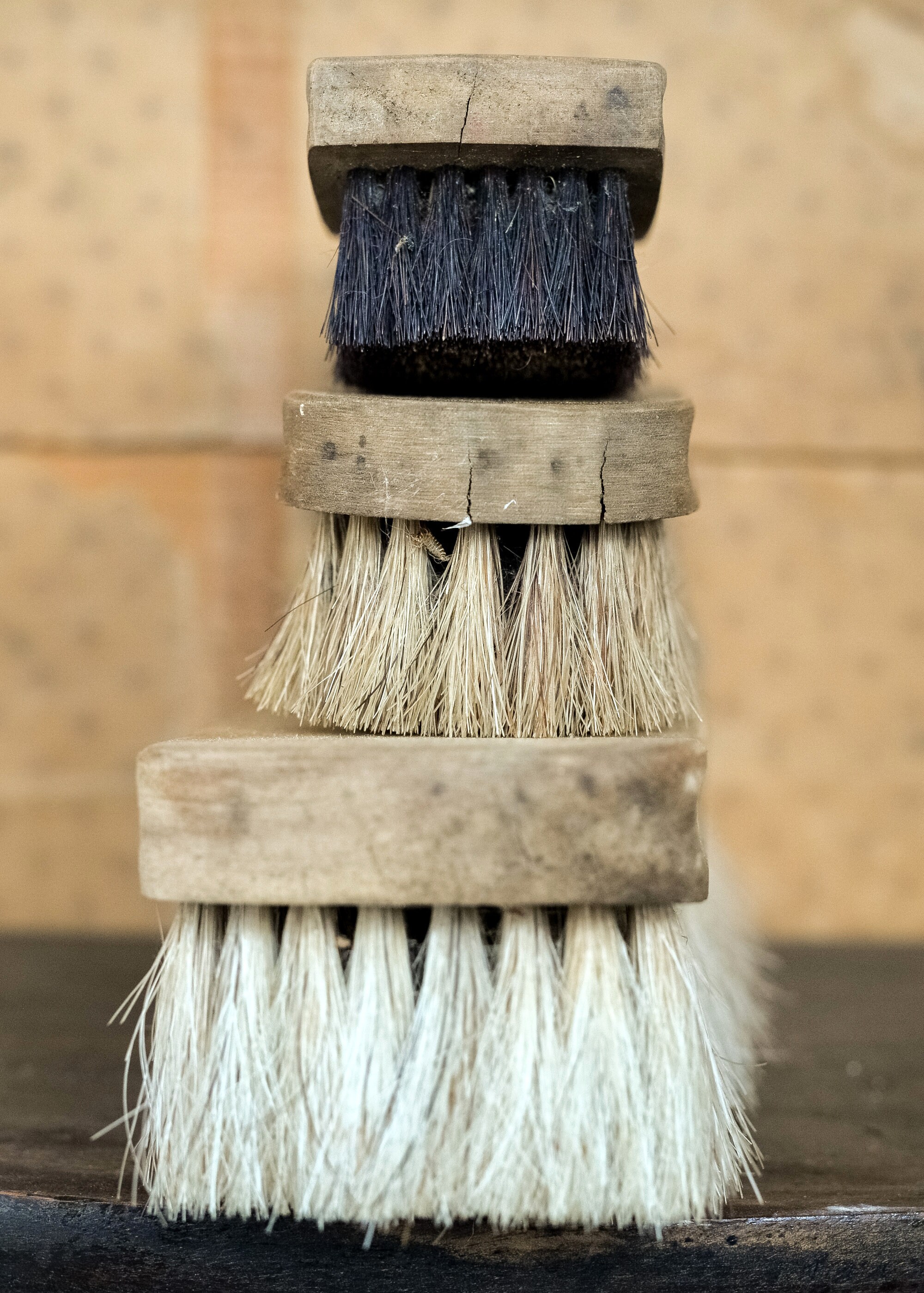 Antique Vintage Brushes Barn Horse Hair Scrub Brush Set Etsy