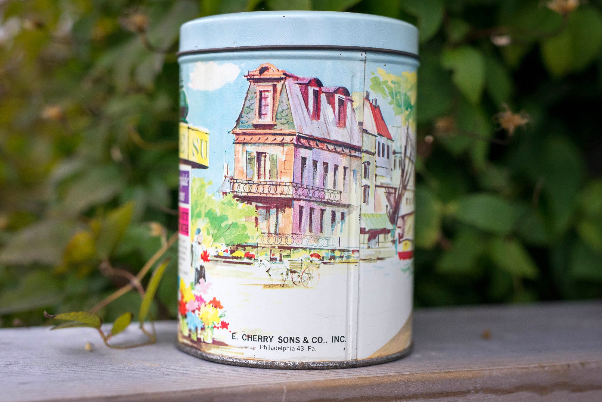 Vintage Cherrydale Farms Peanut Crunch Tin Paris Scene City Etsy