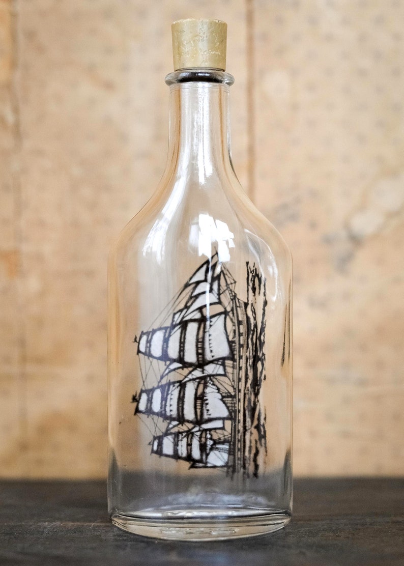 Vintage Avon Bottle Ship Sailing Captain Schooner Etsy