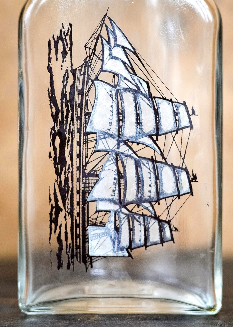 Vintage Avon Bottle Ship Sailing Captain Schooner Etsy