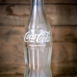 Bouteille de Coca-Cola vintage Bouteille en verre Retro vintage Collectible Coke Coca Cola Bouteille en verre classique Bouteille de collection publicitaire image 5