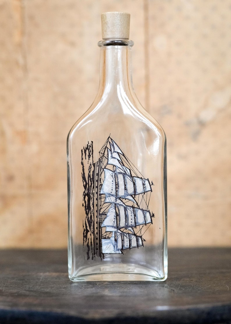 Vintage Avon Bottle Ship Sailing Captain Schooner Etsy