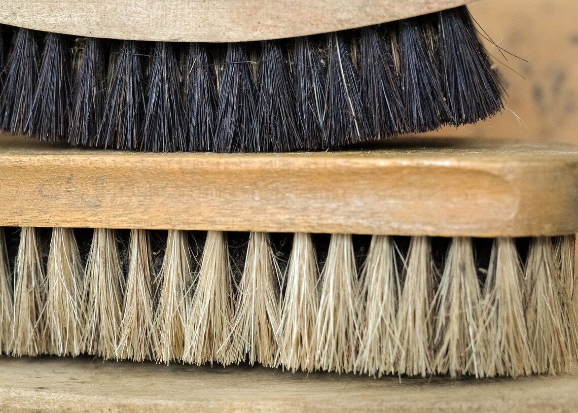 Antique Vintage Brushes Barn Horse Hair Scrub Brush Set Etsy