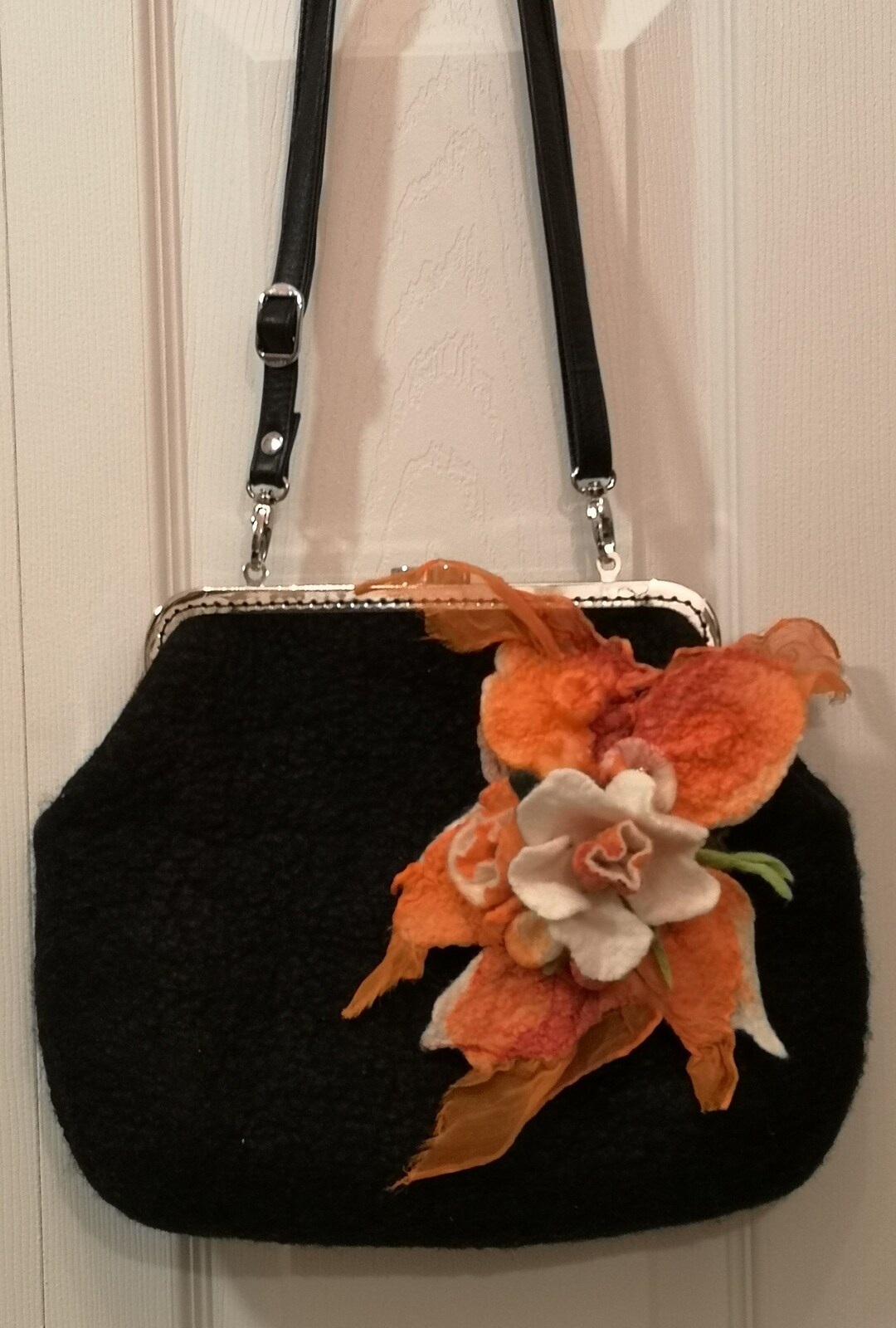 Handbag Shoulder Bag. Medium Size Shoulder Bag. Handmade Etsy