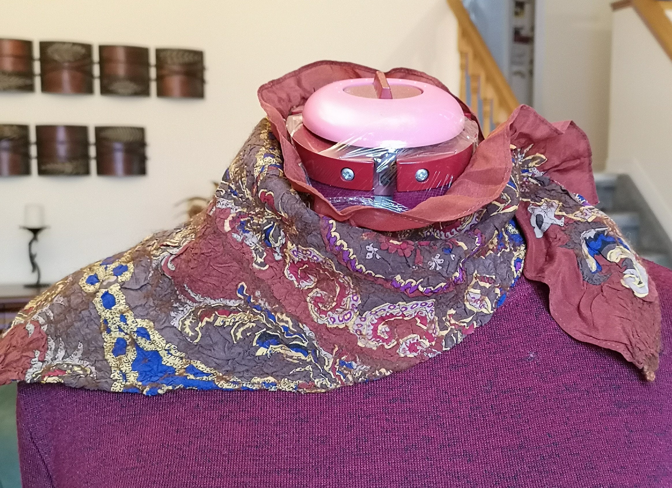 Neck Warmer. Small Warm Triangular Neck Warmer. Natural Silk Etsy