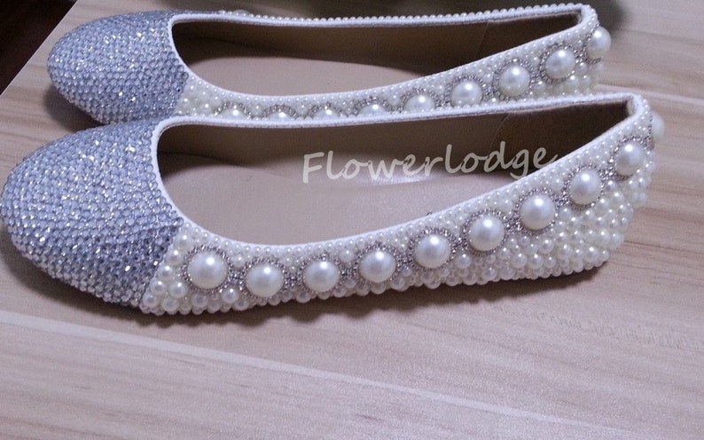 silver rhinestone flats