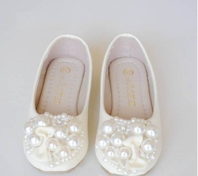 Ivory Flower Girl Shoes/ Toddler Girl Shoes/pearl Party Etsy