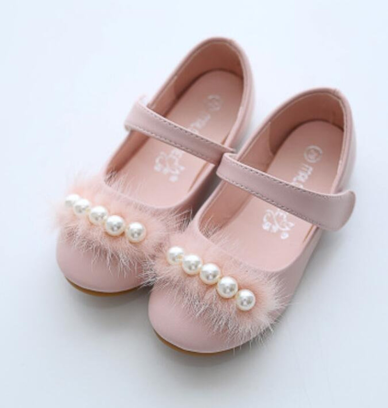 Ivory Flower Girl Shoes/ Fluffy Ivory Pearl Toddler Girl Etsy