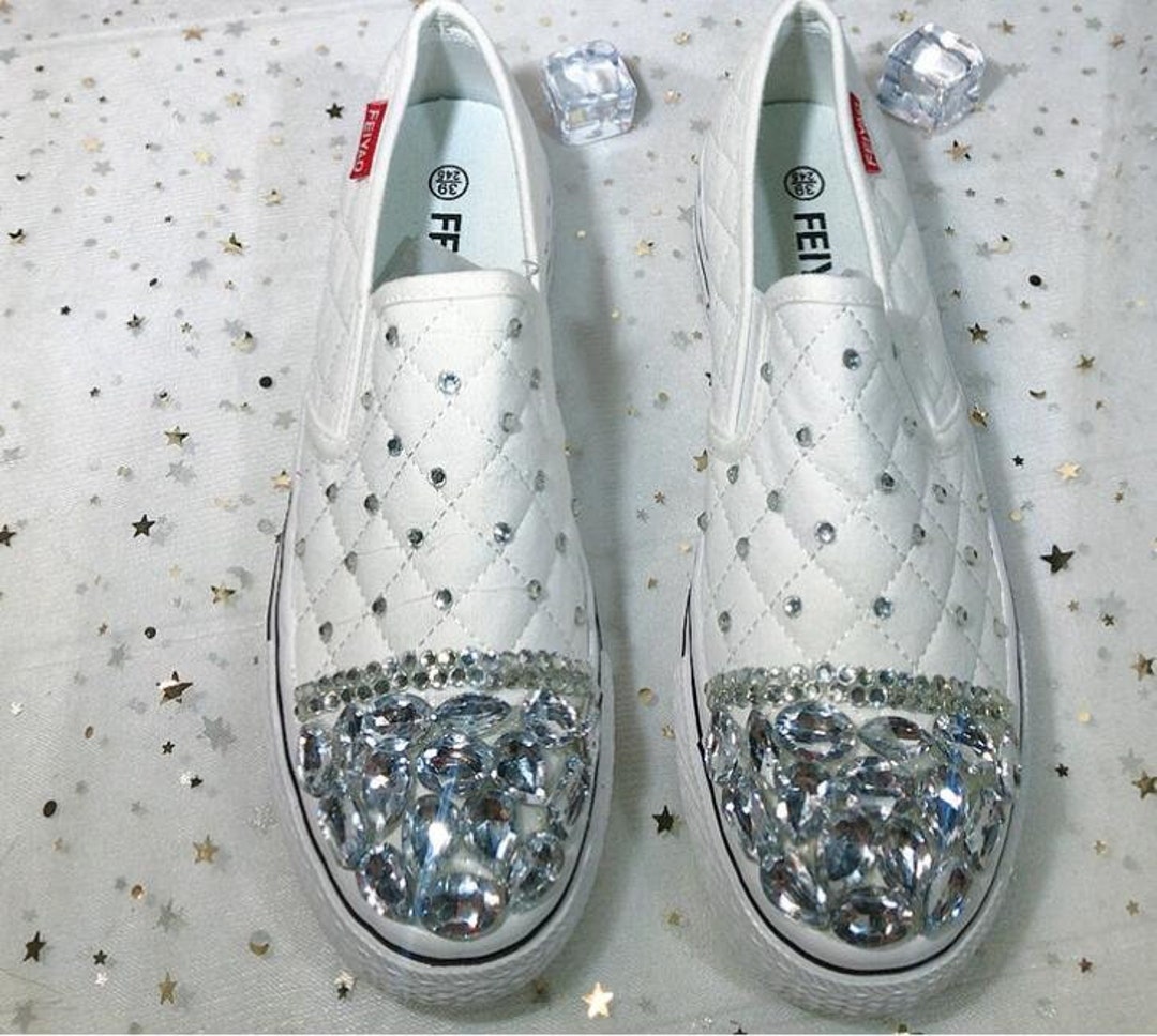 Custom Girls Shoes Ivory Pearl Flower Girl Shoes Canvas Girl atelieryuwa.ciao.jp