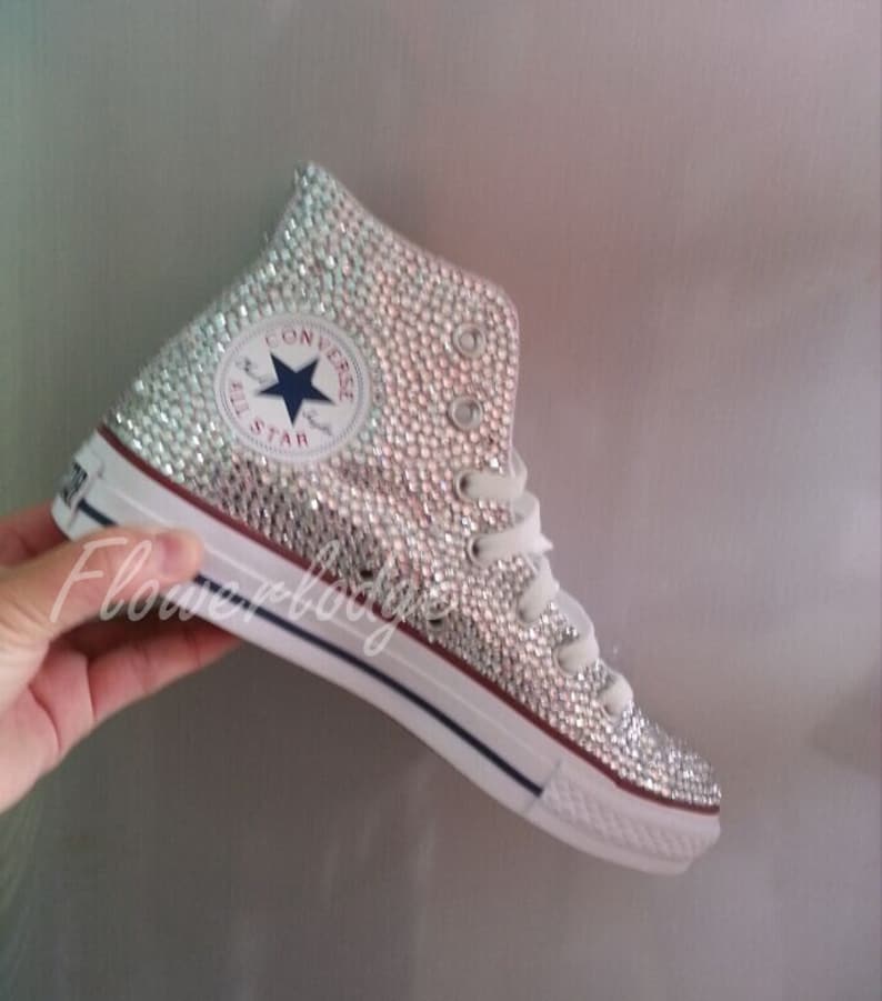 converse with little flowers
