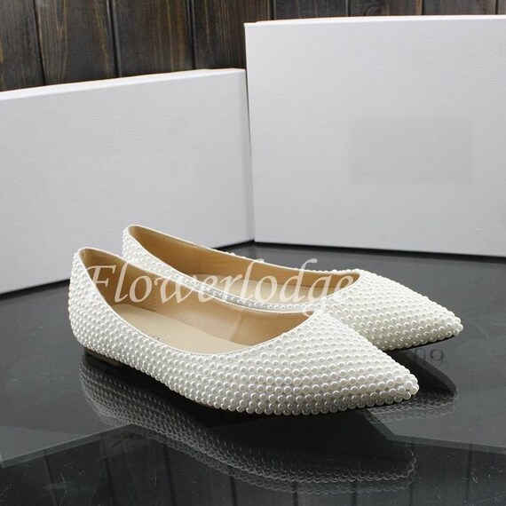 pearl flat shoes