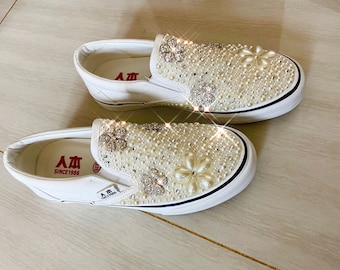 bling sneaker shoes custom for women and girls
