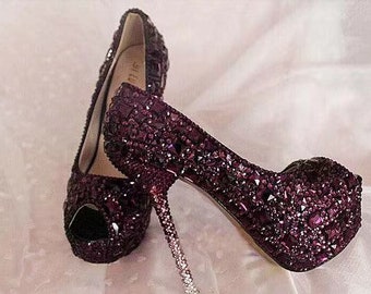 deep purple heels