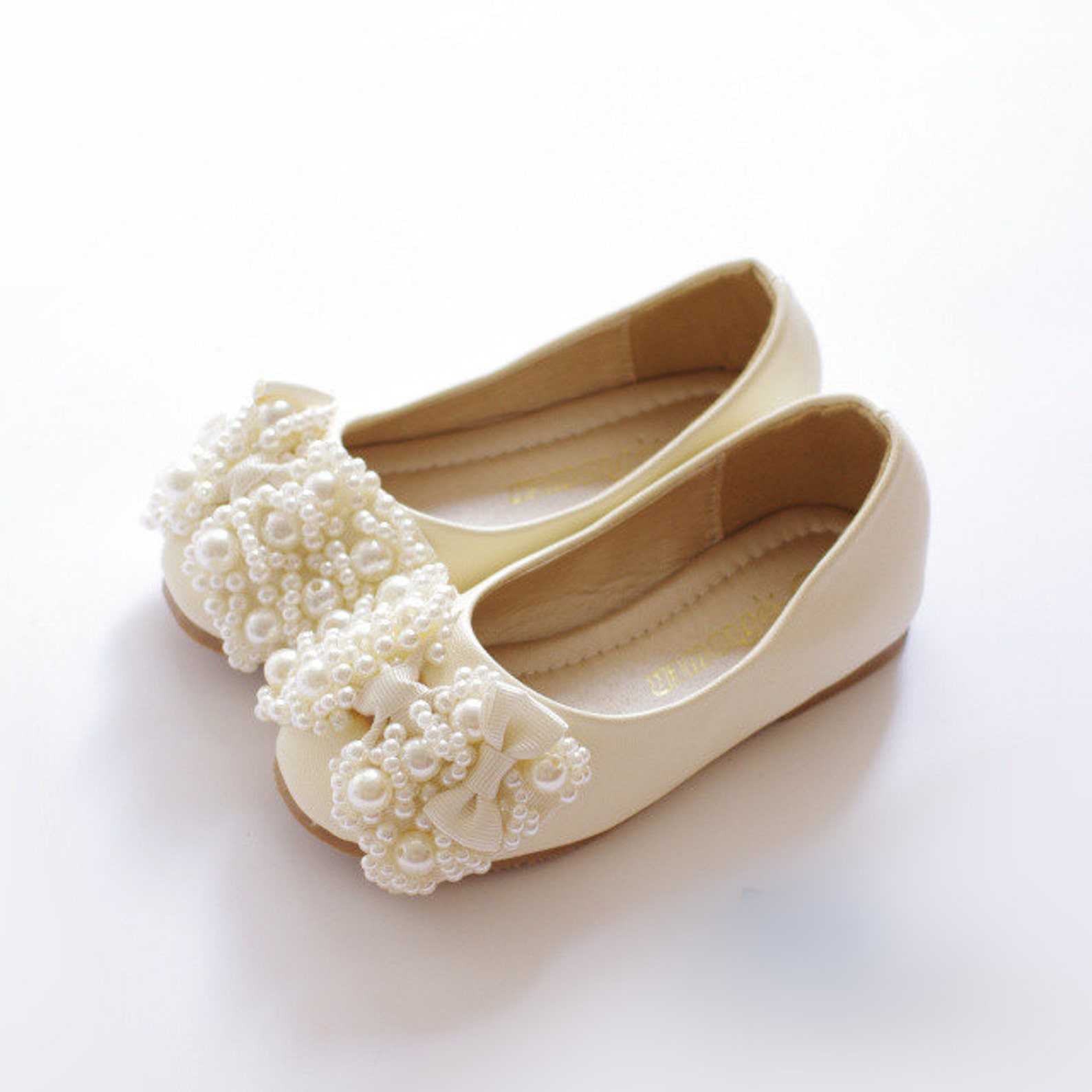 Ivory Flower Girl Shoes/ Toddler Girl Shoes/pearl Party Etsy