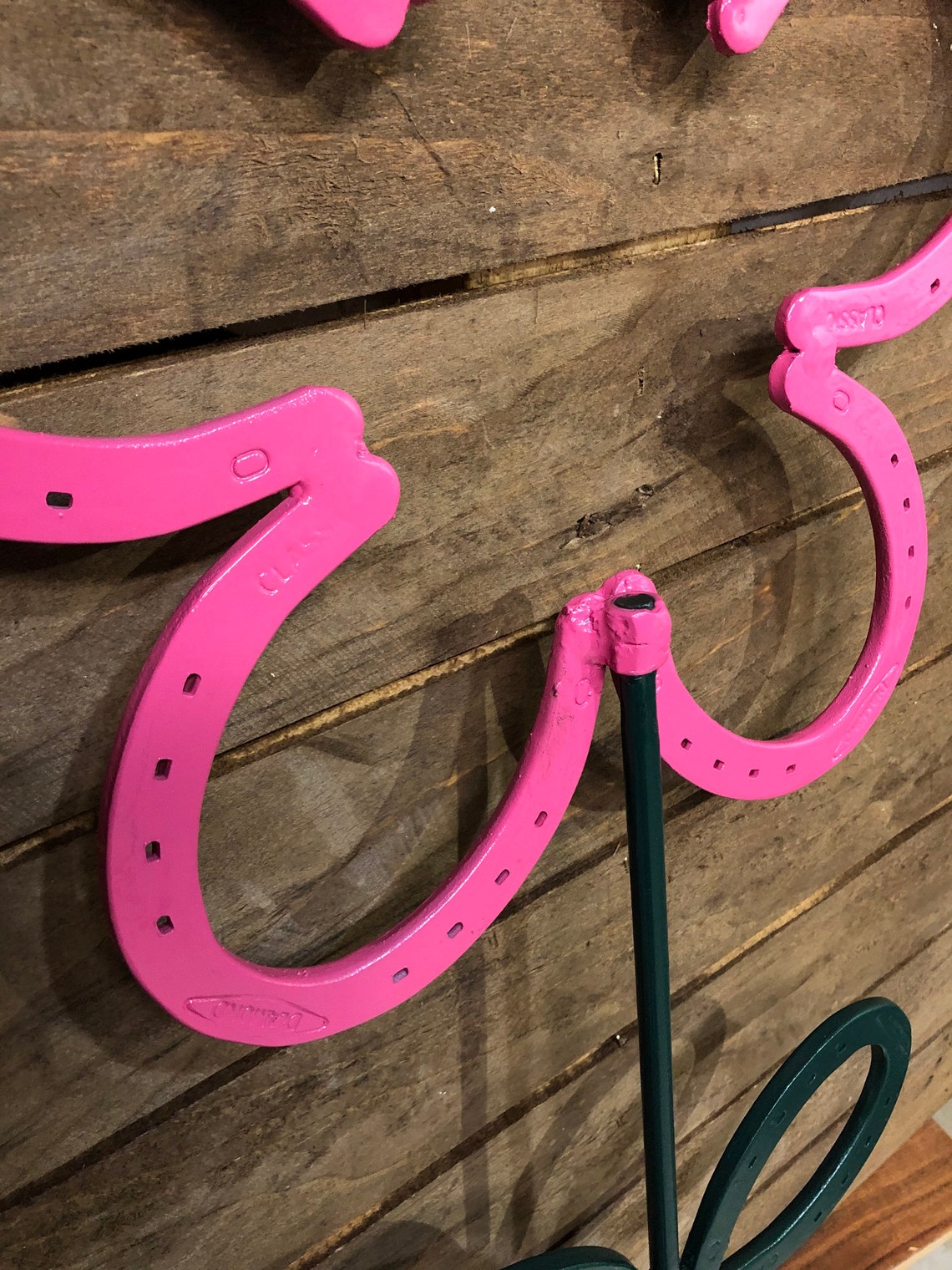 Horseshoe flower design 1 Etsy