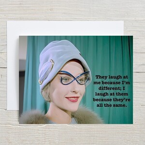 All the same - express yourself card, individuality card, different card, non conformist card, snarky card, just for fun card [814-054]