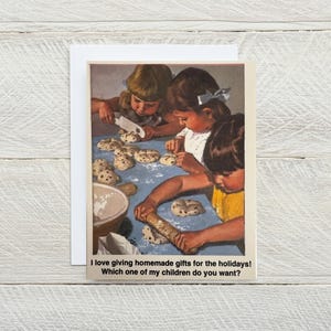 I Love Giving Homemade Gifts ... funny holiday card, snarky Christmas card, sarcastic Christmas, snarky holiday, seasonal card [814-232]