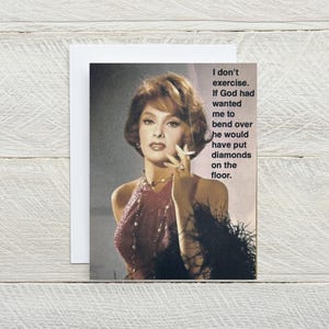 Diamanten op de vloer - GRAPPIG ELKE GELEGENHEID Kaart, geen oefening, gewoon voor de lol, snarky, aan je denken, levenslessen, goed advies [814-247]