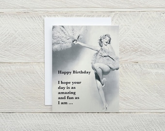 Marilyn Monroe fab funny blank birthday card, birthday for her card birthday for him card , snarky birthday, all about me card [814-007]