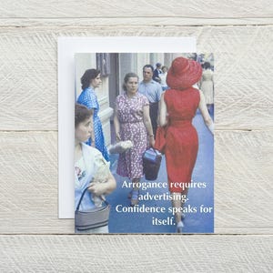 La confianza habla por sí sola... sé tú mismo, solo porque sí, amistad, solo por diversión, pensando en ti, tarjeta de aliento [814-285]