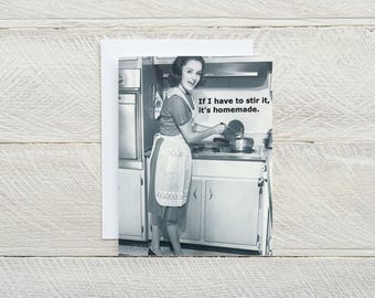 Si je dois le remuer - cuisine amusante, juste parce que, sarcastique, style de vie, parce que je l'ai dit, fait maison, carte pour toutes les occasions [814-329]