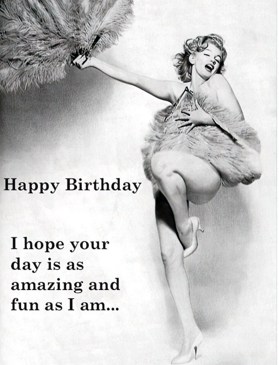 Marilyn Monroe Carte Danniversaire Fab Joyeux Anniversaire Etsy