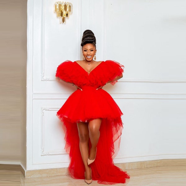 Hi Low Tulle Extra Puffy Plus Size Available