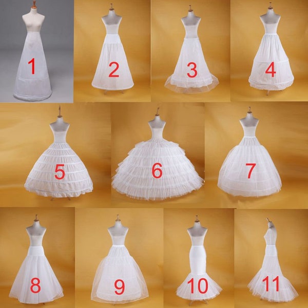 Cerceau de jupon de mariage blanc Crinoline Quinceanera Sweet16