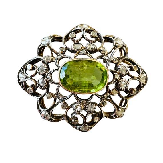 Exquisite, Victorian 14ct 14k, 585 Gold, Peridot … - image 1