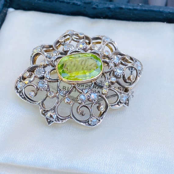Exquisite, Victorian 14ct 14k, 585 Gold, Peridot … - image 9