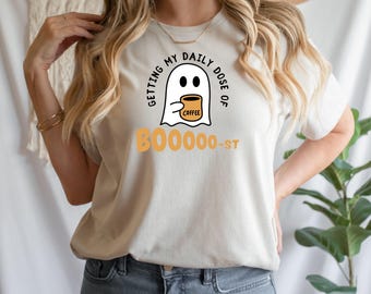 Cute Ghost Drinking Coffee Png, Ghost Ice Coffee png, Halloween Ghost Png, Ghost Png, Stay Spooky Png