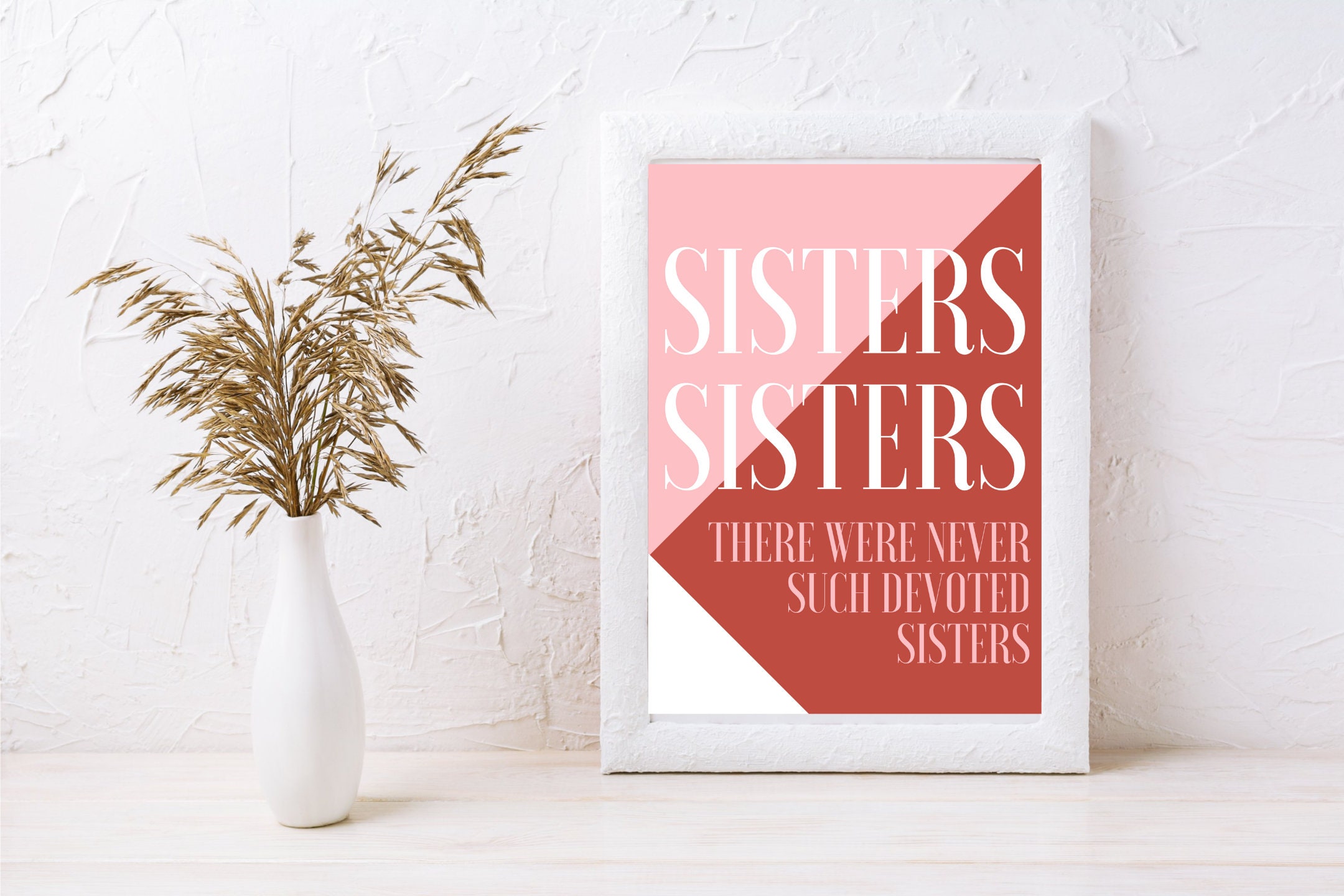 Sisters Sisters White Christmas Printable | Sisters Christmas Printable ...