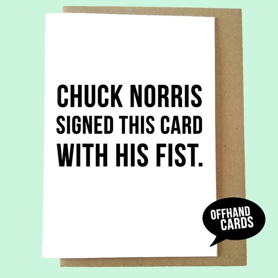 Téléchargement gratuit Images Funny Chuck Norris Card Cult Tv Humour 80 S Retro Etsy dernière par