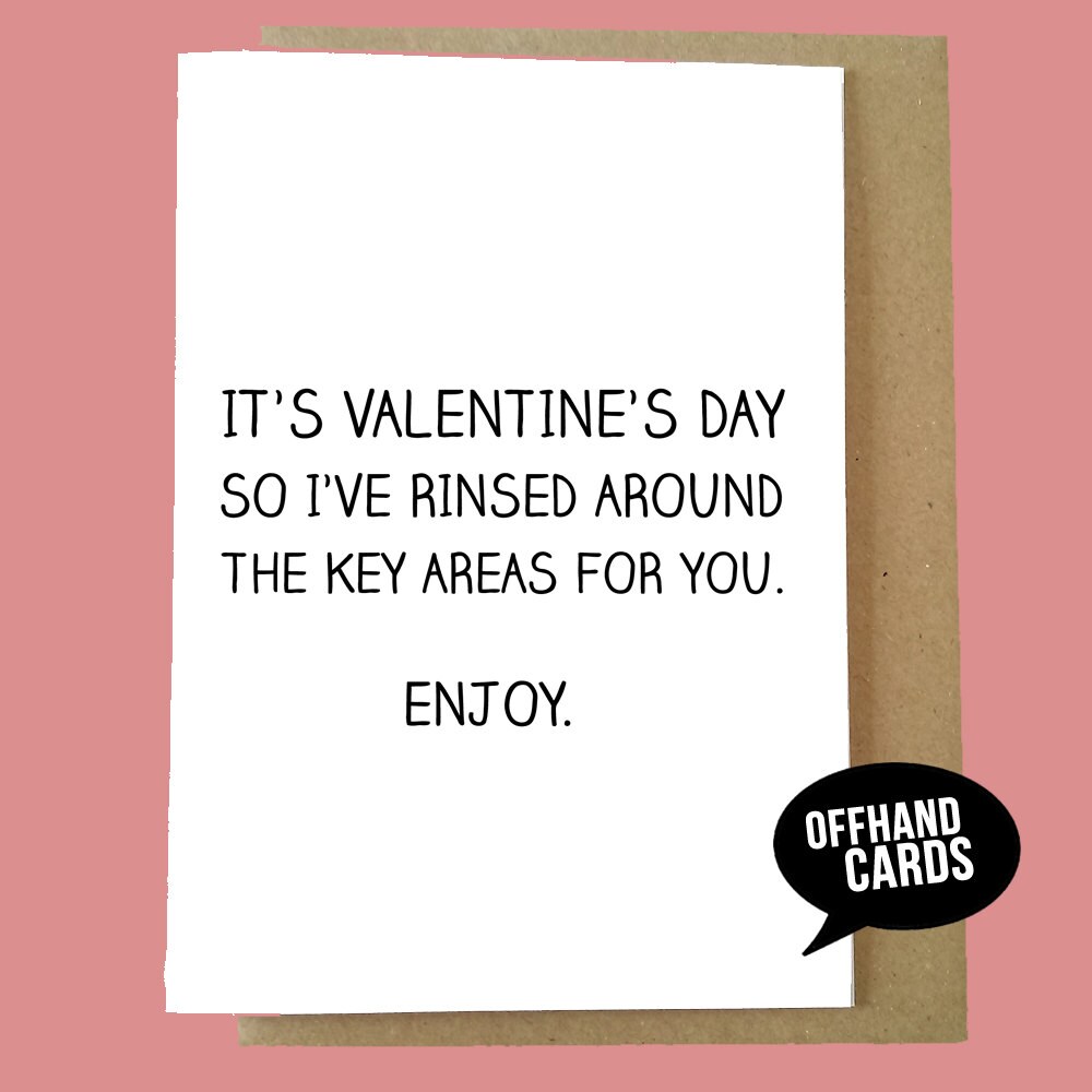 Funny Valentine's Day Card. Rude Card Sexual Humour | Etsy