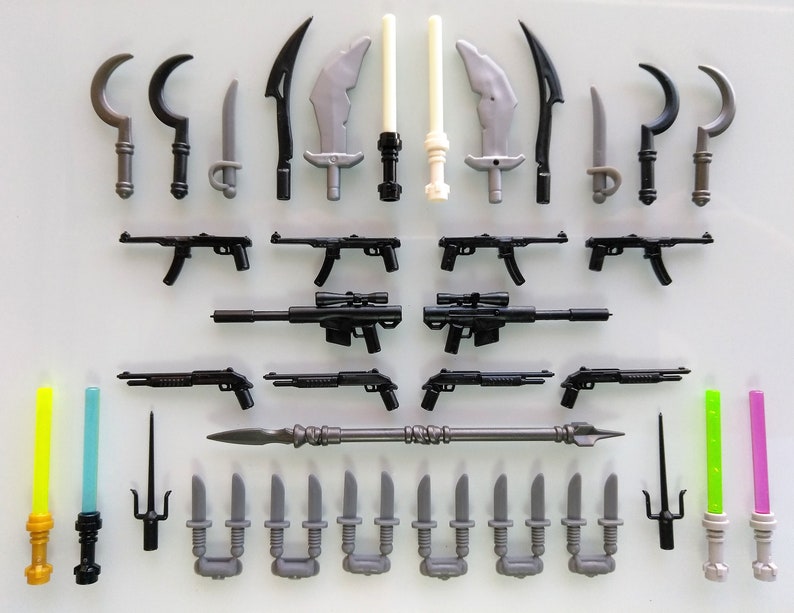 Armas para Minifiguras Lego. Lote de 41. Nuevo Accesorios. | Etsy