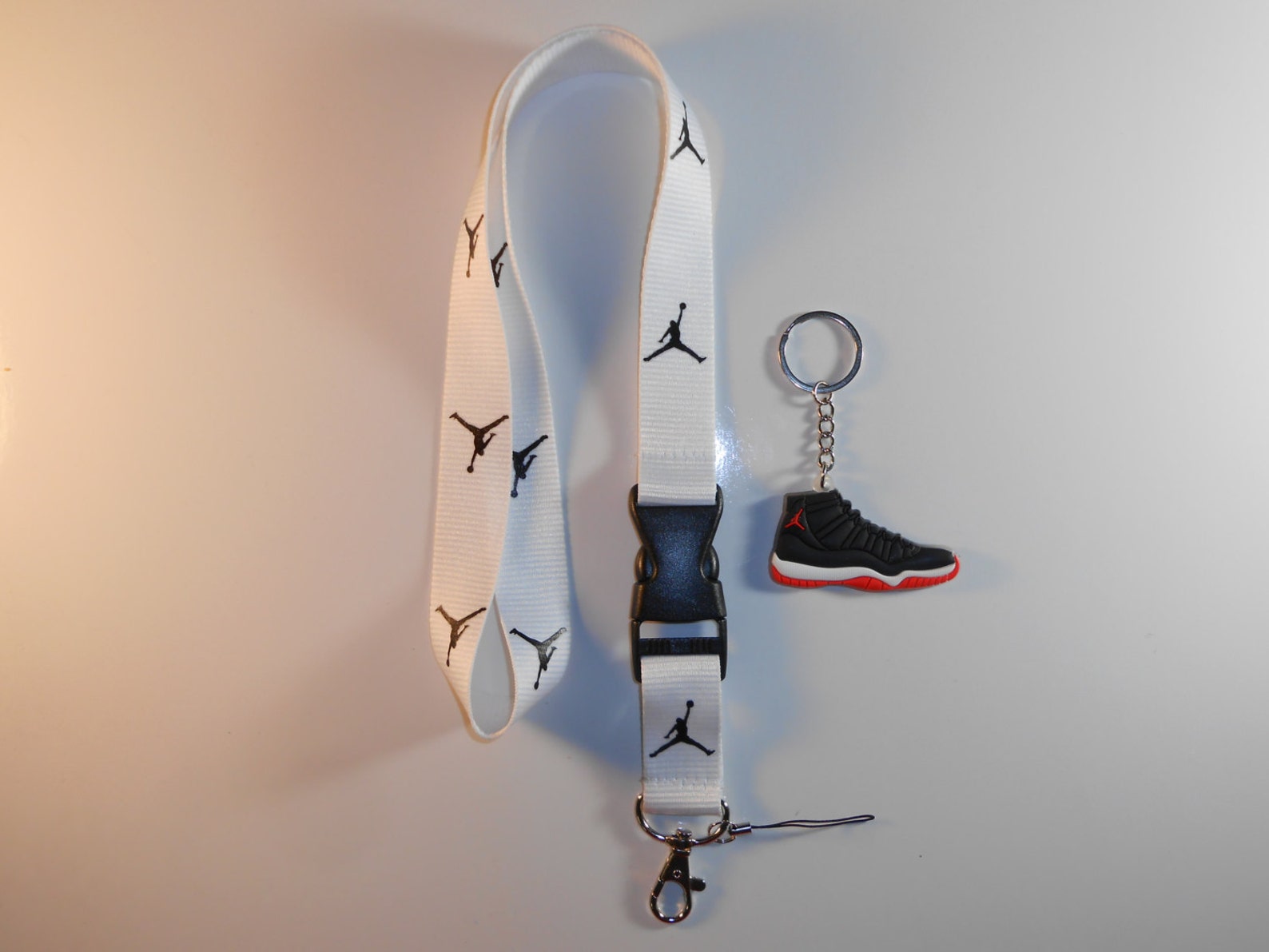 Jordan Lanyard With Jordan Keychain. New Etsy