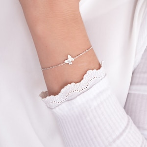 Bracelet PAPILLON / Bracelet Argent Papillon / Bijoux Argent 925 Papillon