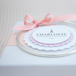 Silver bangle CHARLOTTE / 925 silver bangle / silver arm ring