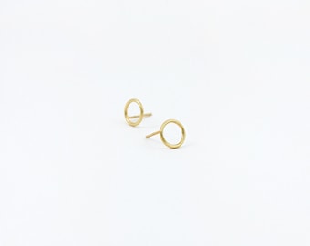 Geometric studs GEO NO. 1 / Stud circle / Minimalist studs / Geometric simple studs in various... Colours