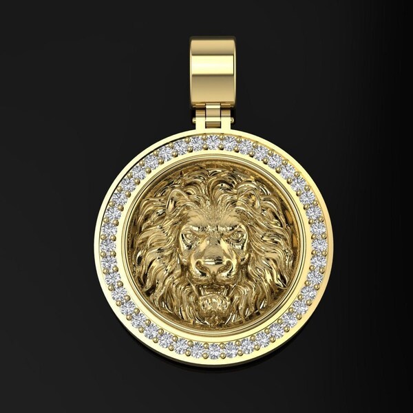 Lion Pendant Etsy
