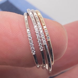 14K Solid Gold Genuine Diamond Wedding Ring / Wedding Band with REAL Natural Diamonds / Diamond Engagement Ring/Bridal Jewelry/Diamond Ring