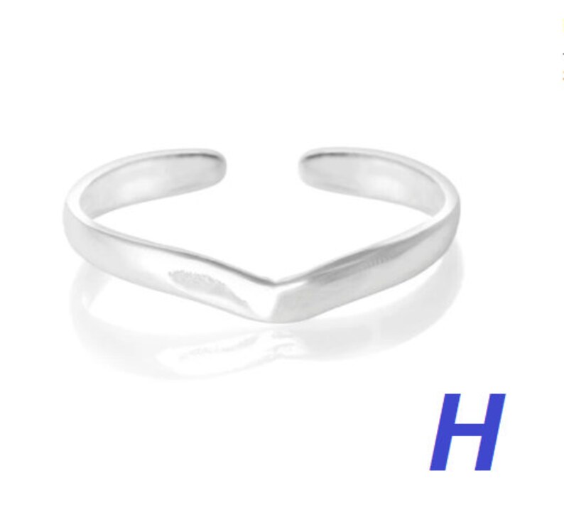 Toe Ring, Sterling Silver Heart Toe Ring, Toe Rings, Gift under 10, Toe Rings, A