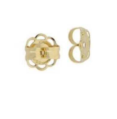14K Solid Yellow Gold Replacement for Screw-back Stud Earrings / Earring  Back / Earring Screw Back/ 0.84mm Hole 