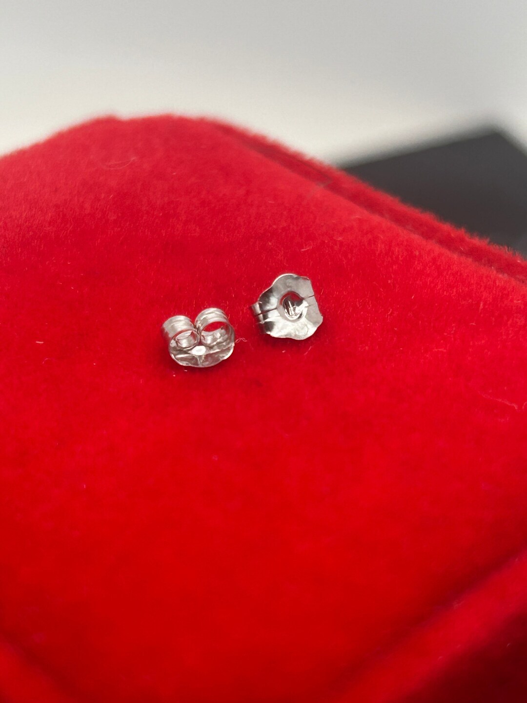 10K Solid White Gold Replacement for Pushback Stud Earrings / 0.52mm