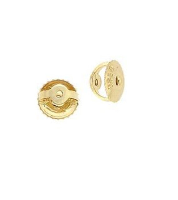 3 Pairs Brass Secure Screw on Earring Backs Replacement for