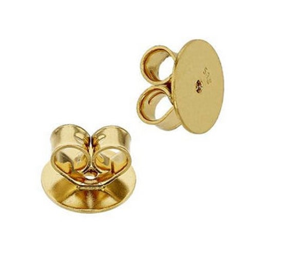 14K Guardian Backs, Safety Earring Back Replacement, 14K Gold Secure  Earring Locking Backs, Replacement Earring Backs 